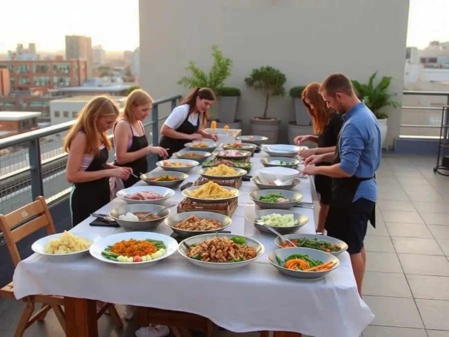 Rooftop & home kitchens