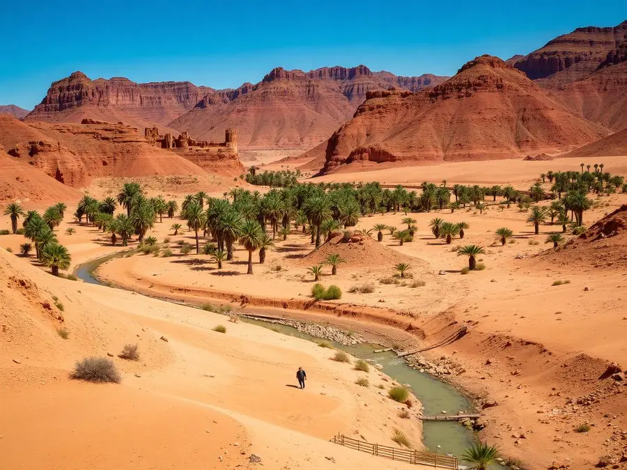 Oasis valleys