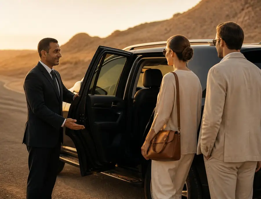 Luxury SUV driver