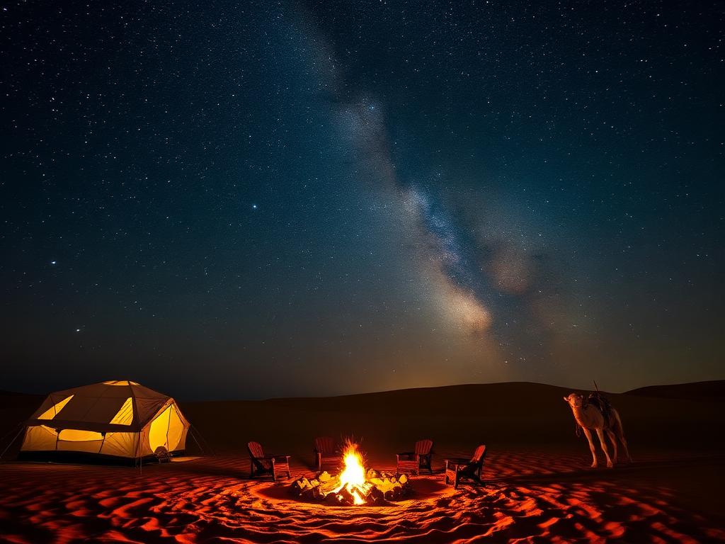 Desert glamping