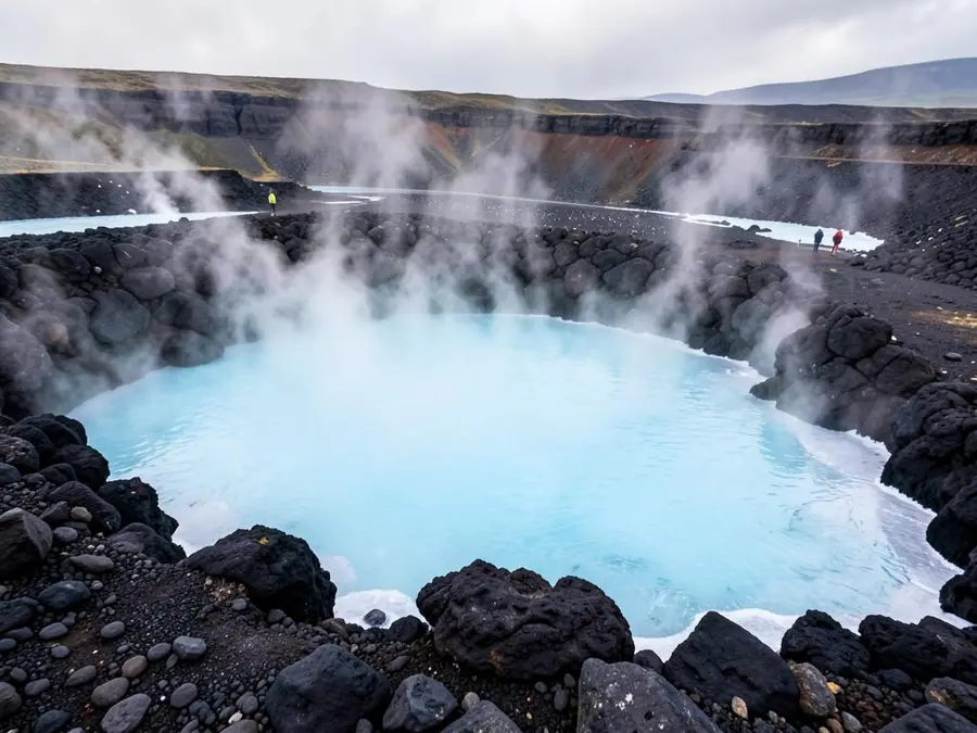 Geothermal lagoons from Reykjavik