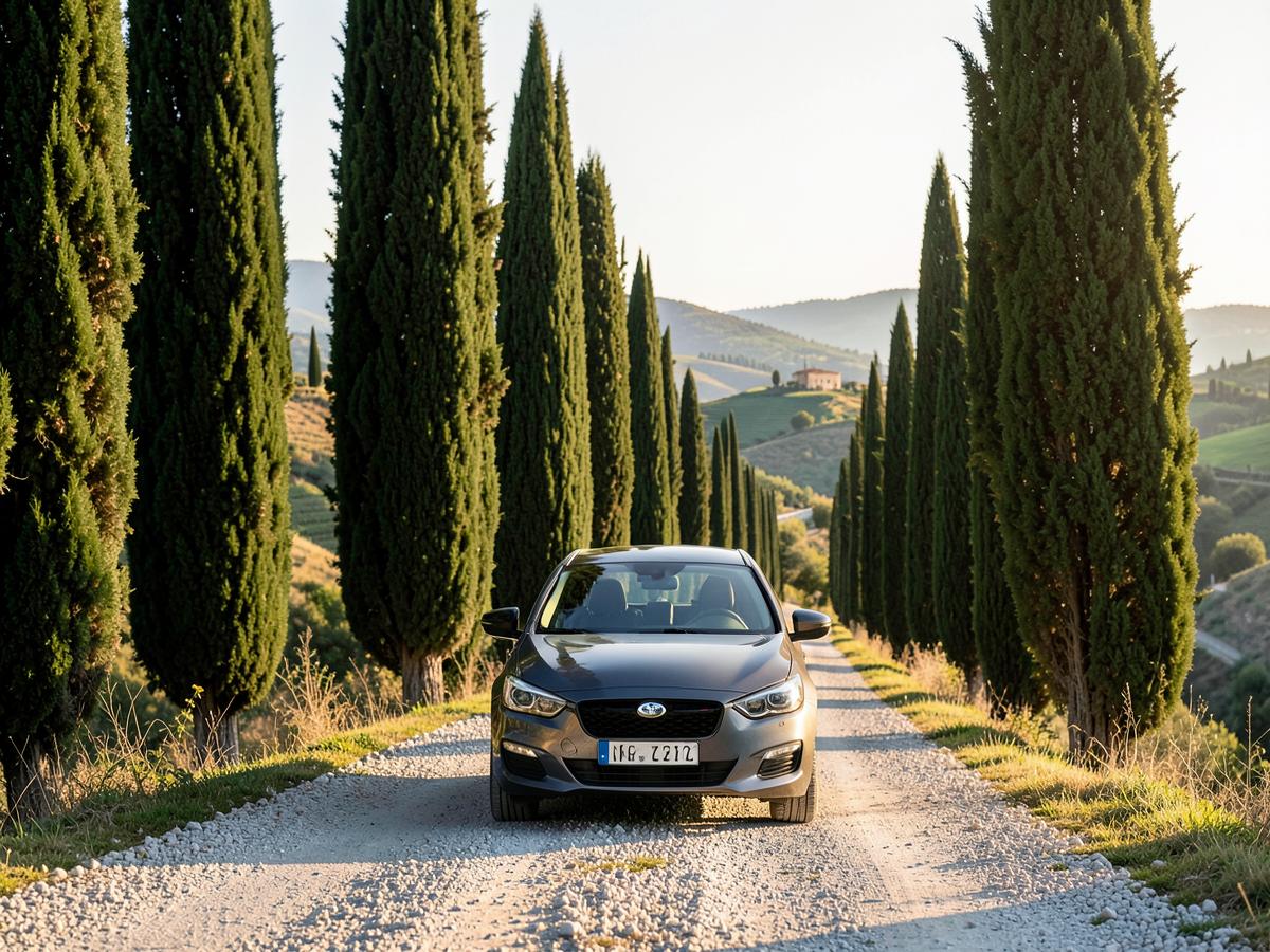 Tuscan hill roads