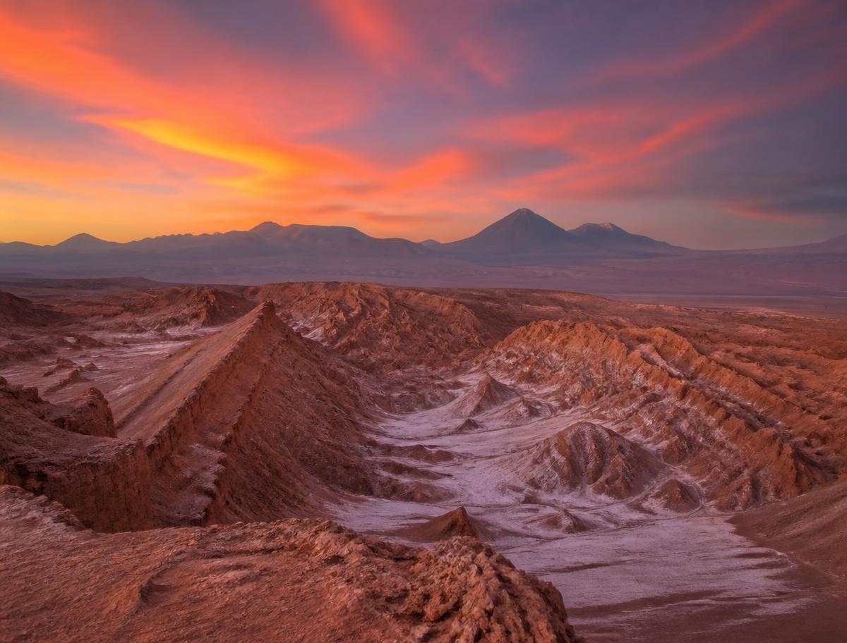 Desert landscape near Atacama, Chile