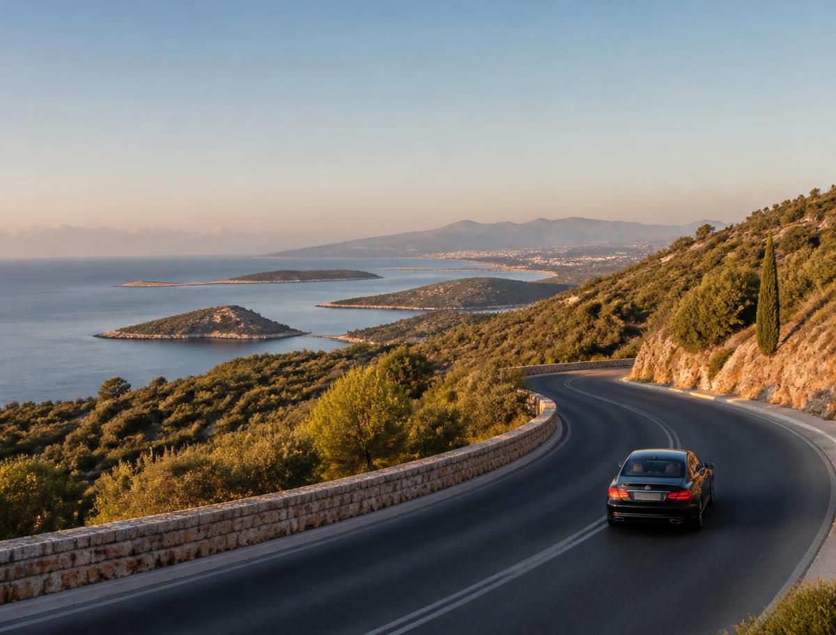 Private driver service in Athens, Greece