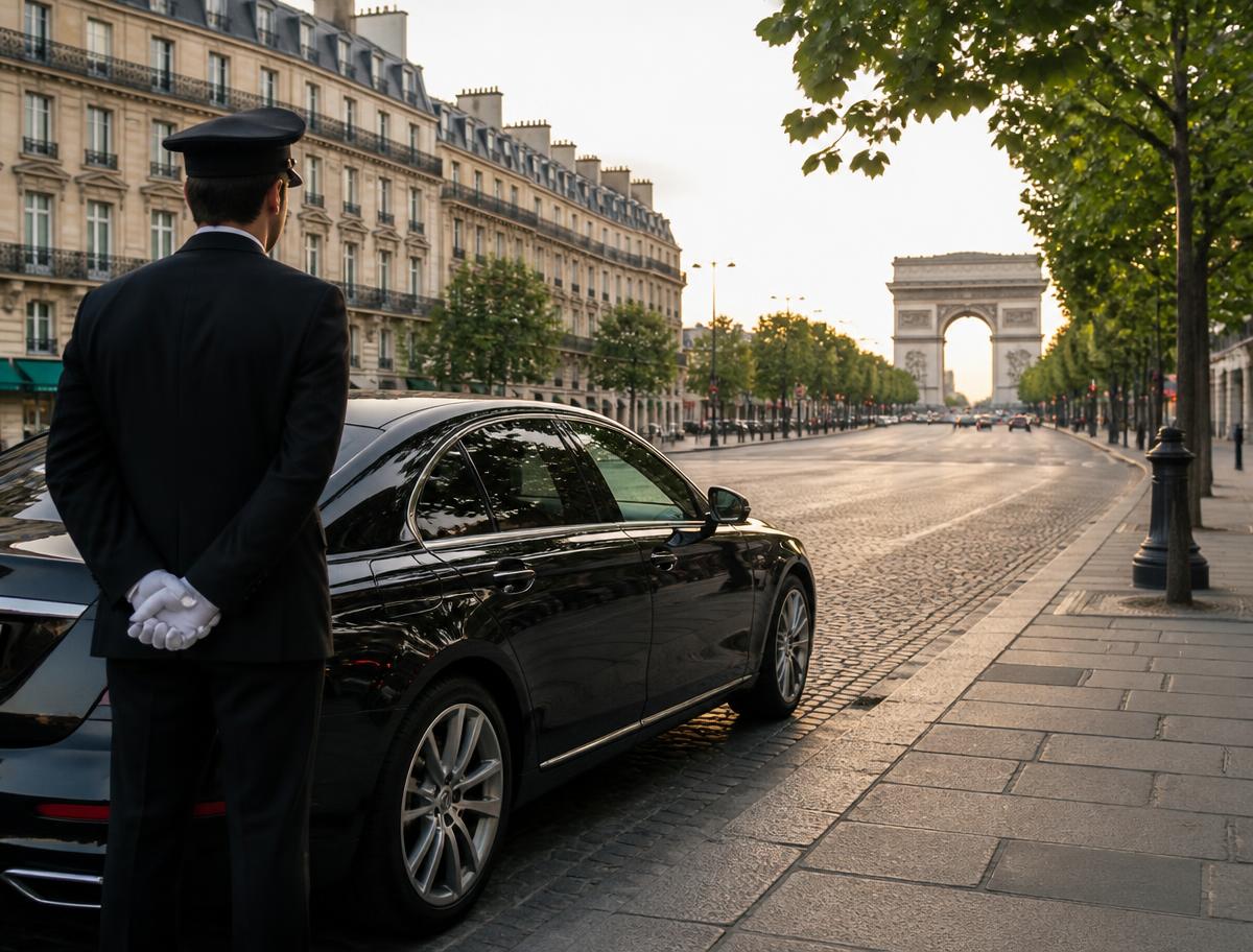 Private driver service in Paris, France